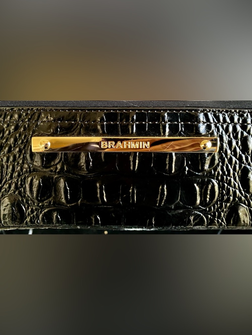 ⛴️⚓️BRAHMIN BLACK DUXBURY WEEKENDER TRAVEL BAG - Picture 6 of 15